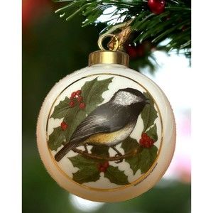 Vintage 2003 Christmas Ornament Ceramic Signed Nancy Kaestner Marshall Island 3"